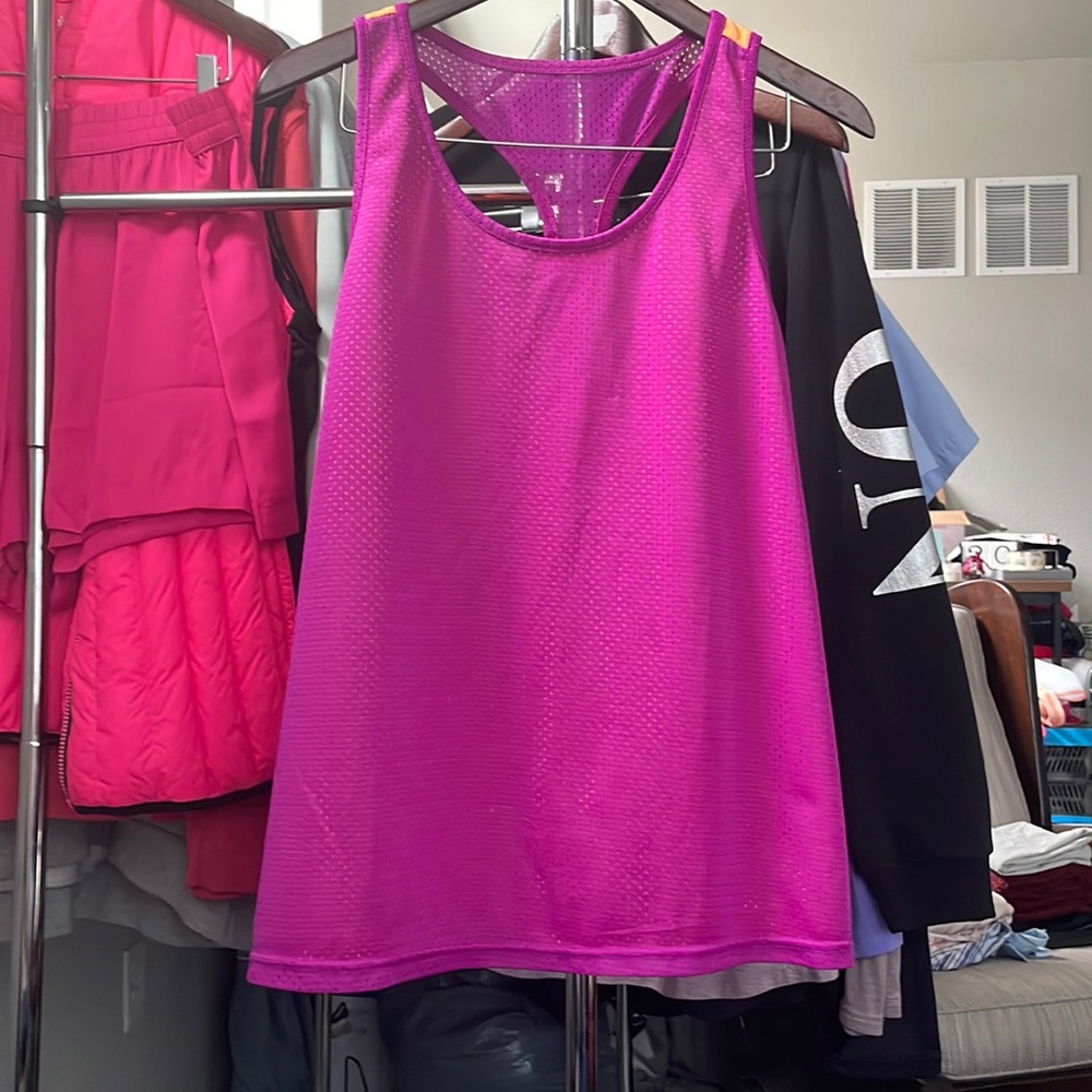EUC racer back tank.